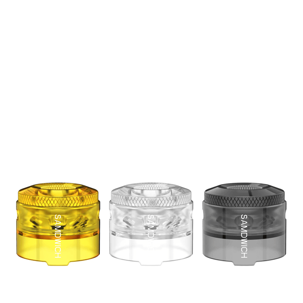 Dovpo Samdwich RDA Translucent Polished Cap - Side Airflow