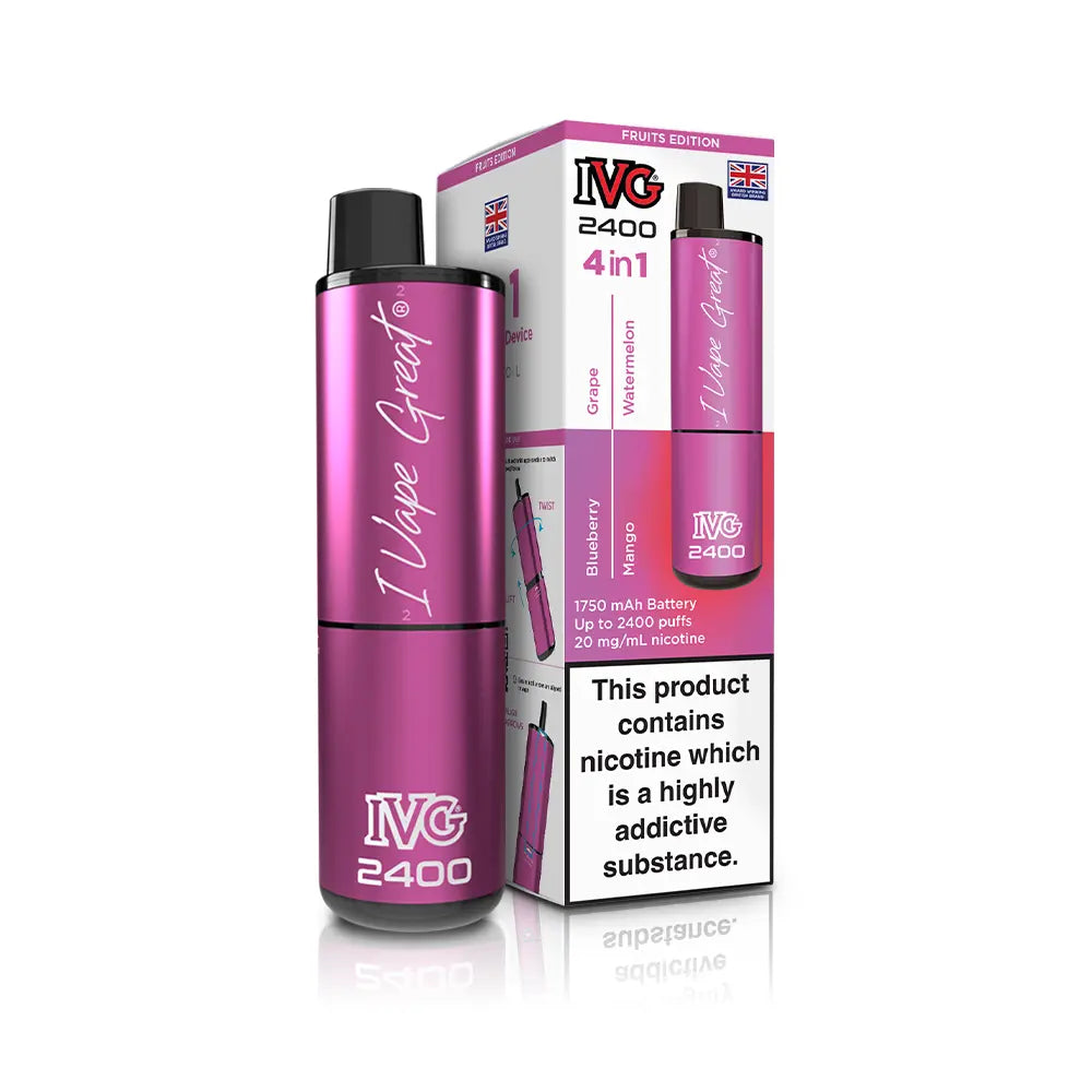 IVG 2400 4 in 1 Multi Flavour Vape Kit
