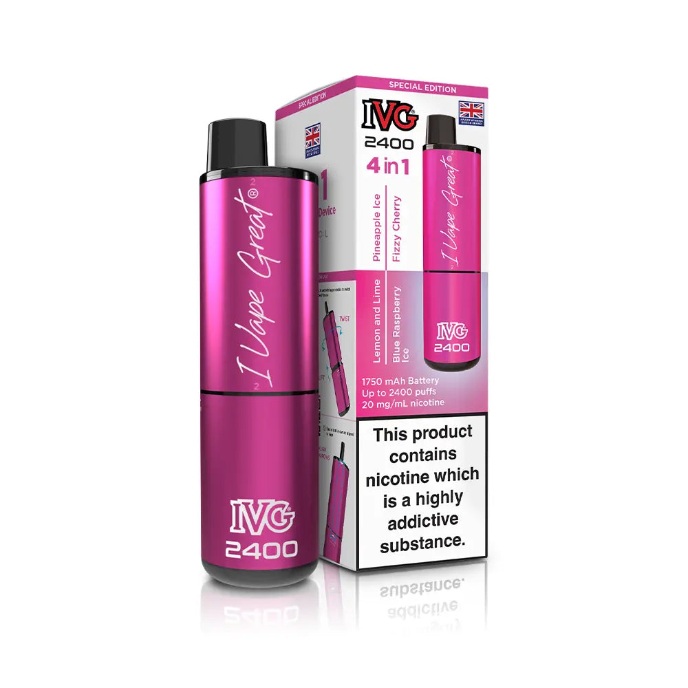 IVG 2400 4 in 1 Multi Flavour Vape Kit