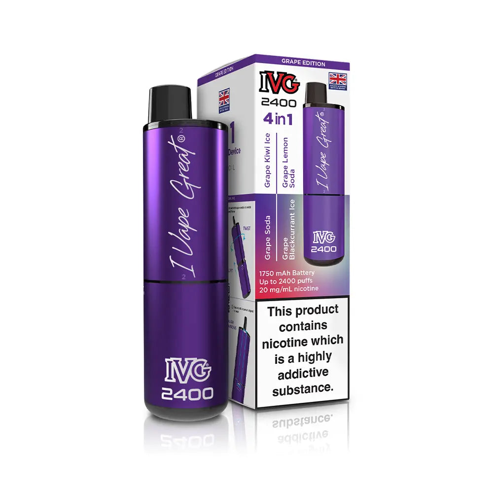 IVG 2400 4 in 1 Multi Flavour Vape Kit