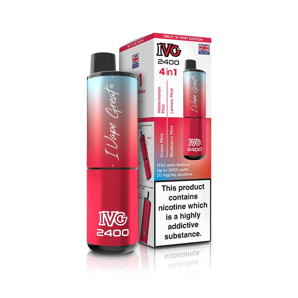 IVG 2400 4 in 1 Multi Flavour Vape Kit