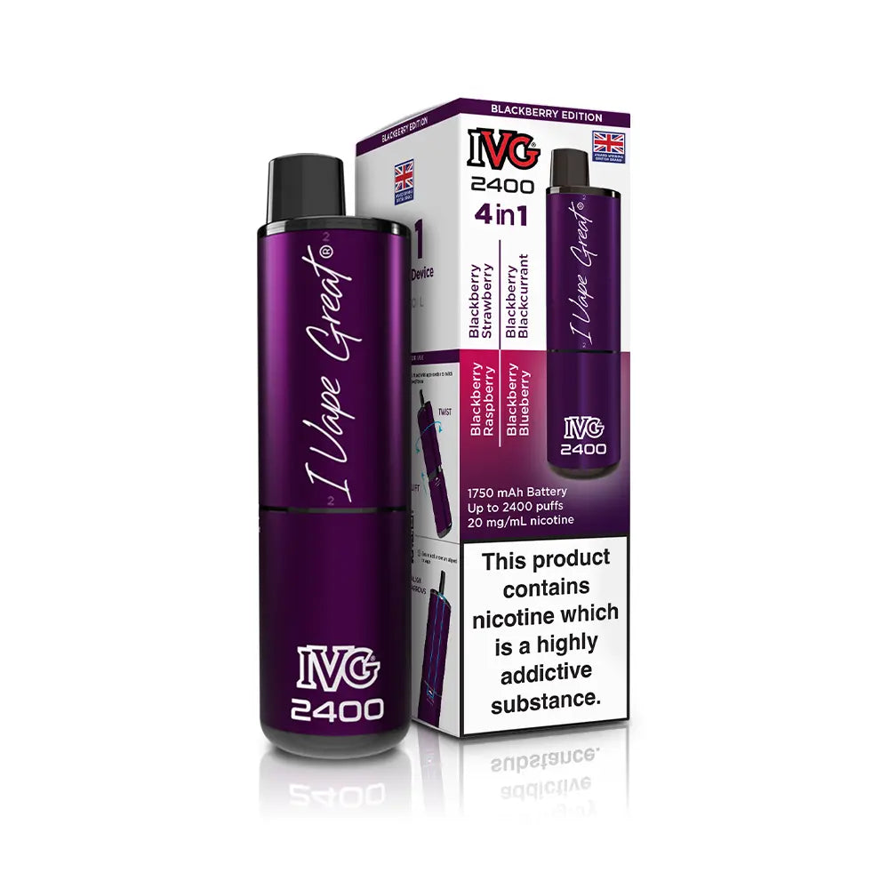 IVG 2400 4 in 1 Multi Flavour Vape Kit