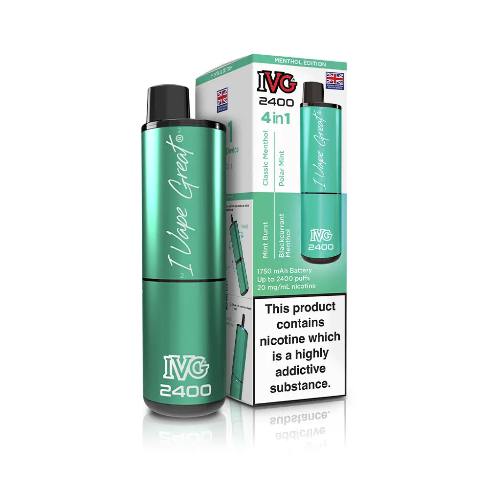 IVG 2400 4 in 1 Multi Flavour Vape Kit