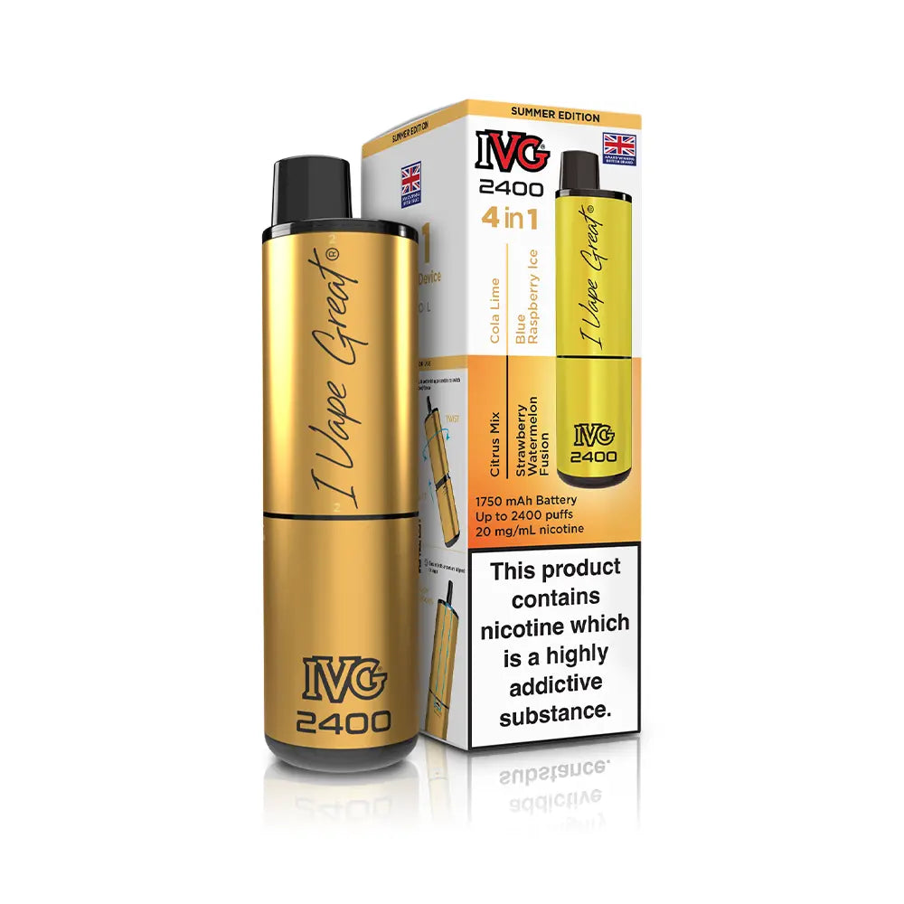 IVG 2400 4 in 1 Multi Flavour Vape Kit