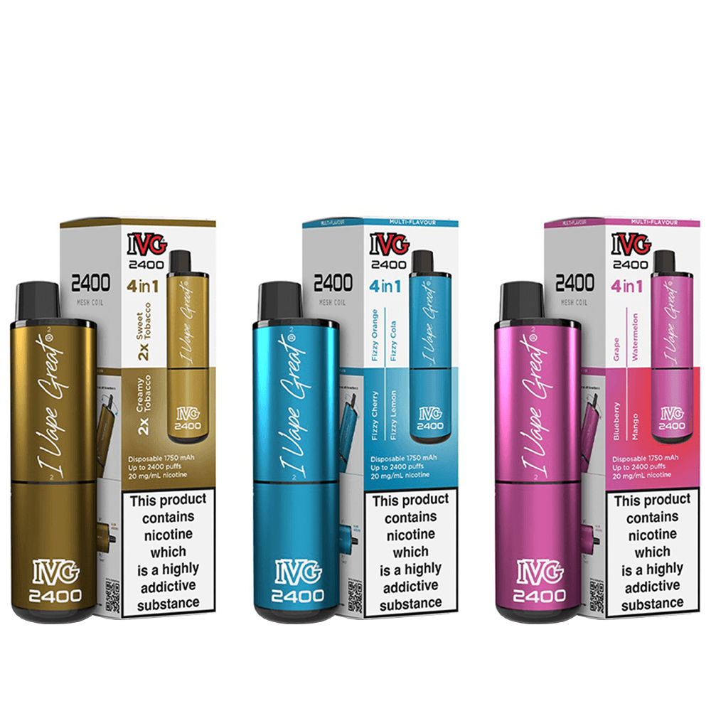 IVG 2400 4 in 1 Disposable Vape Clearance