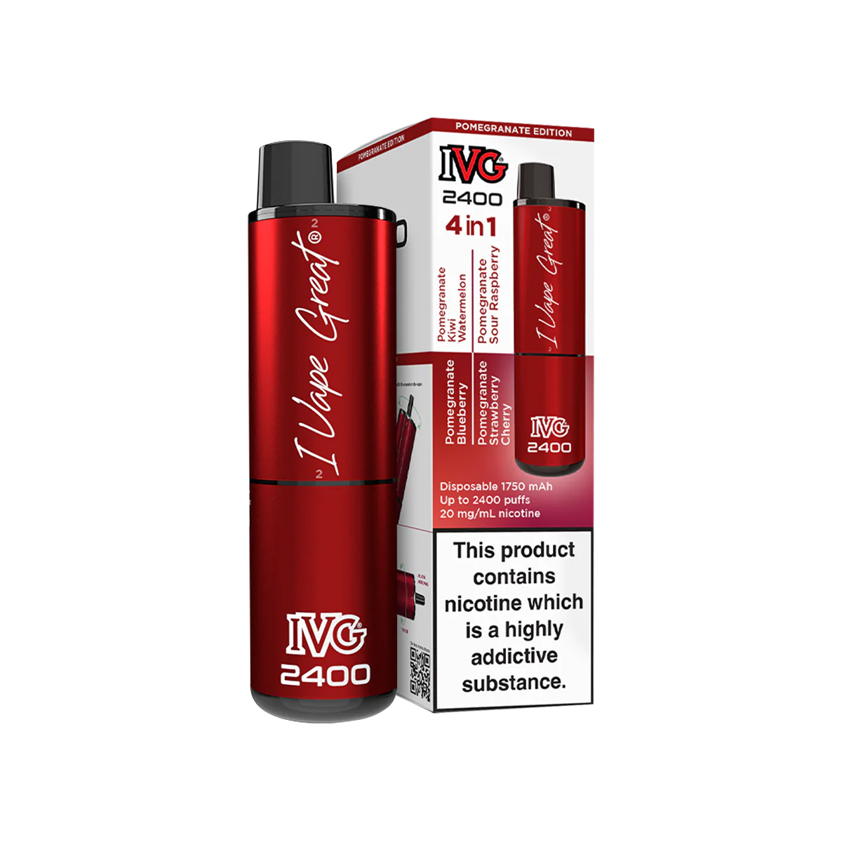 IVG 2400 4 in 1 Disposable Vape Clearance