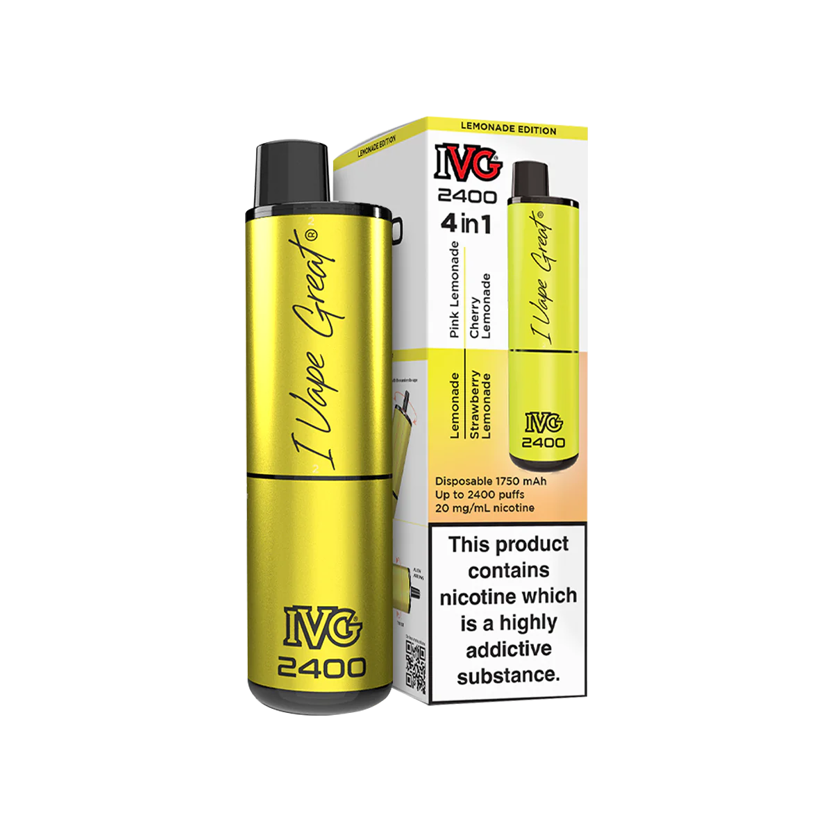 IVG 2400 4 in 1 Disposable Vape Clearance