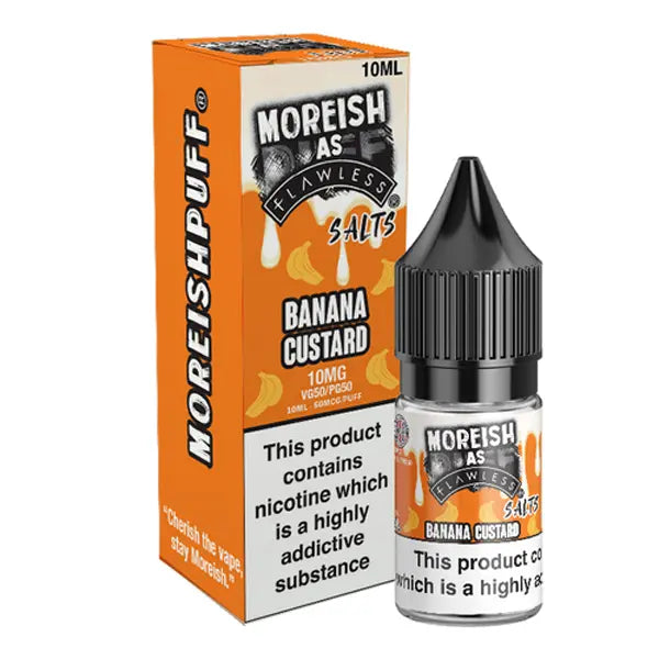 Moreish As Flawless Custard 10ml Nic Salt