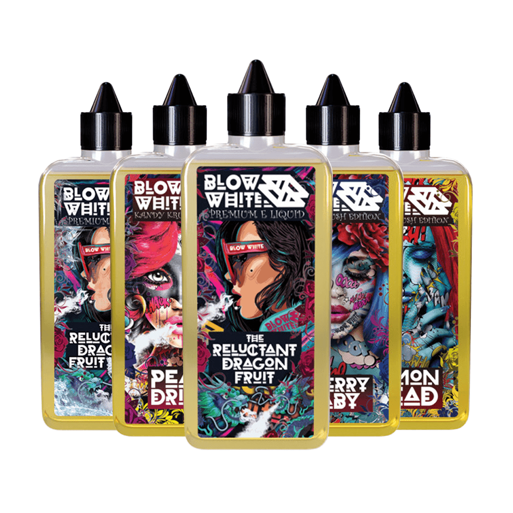Blow White Chapters 1 To 6 Range 80ml Shortfill E Liquid